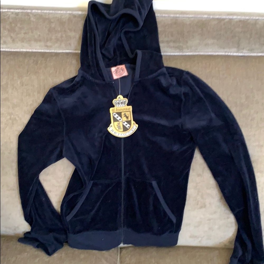 Juicy Couture Velvet Hooded Jacket